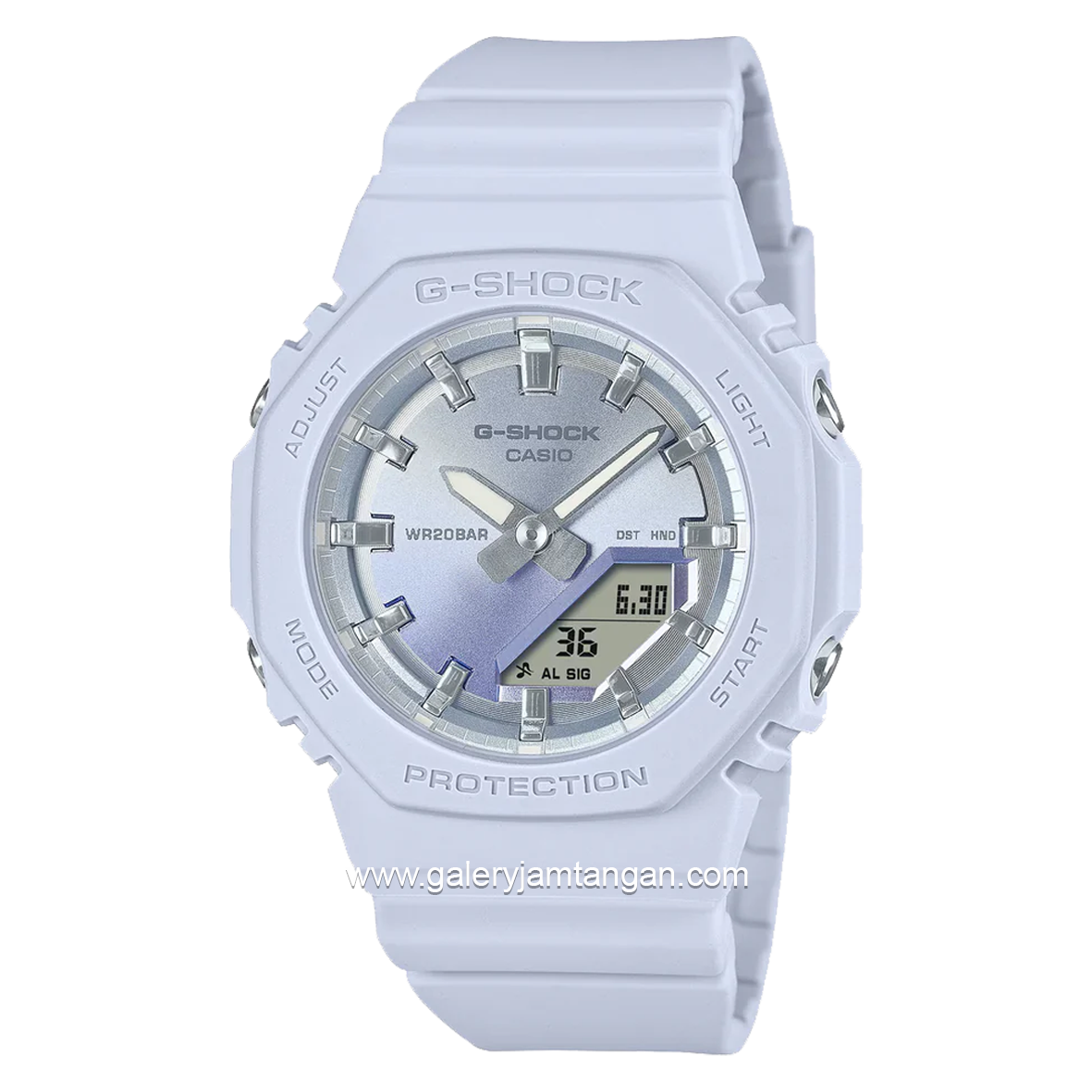 G-SHOCK GMA-P2100SG-2ADR Women Light Purple Analog Digital Dial Light Purple Resin Band