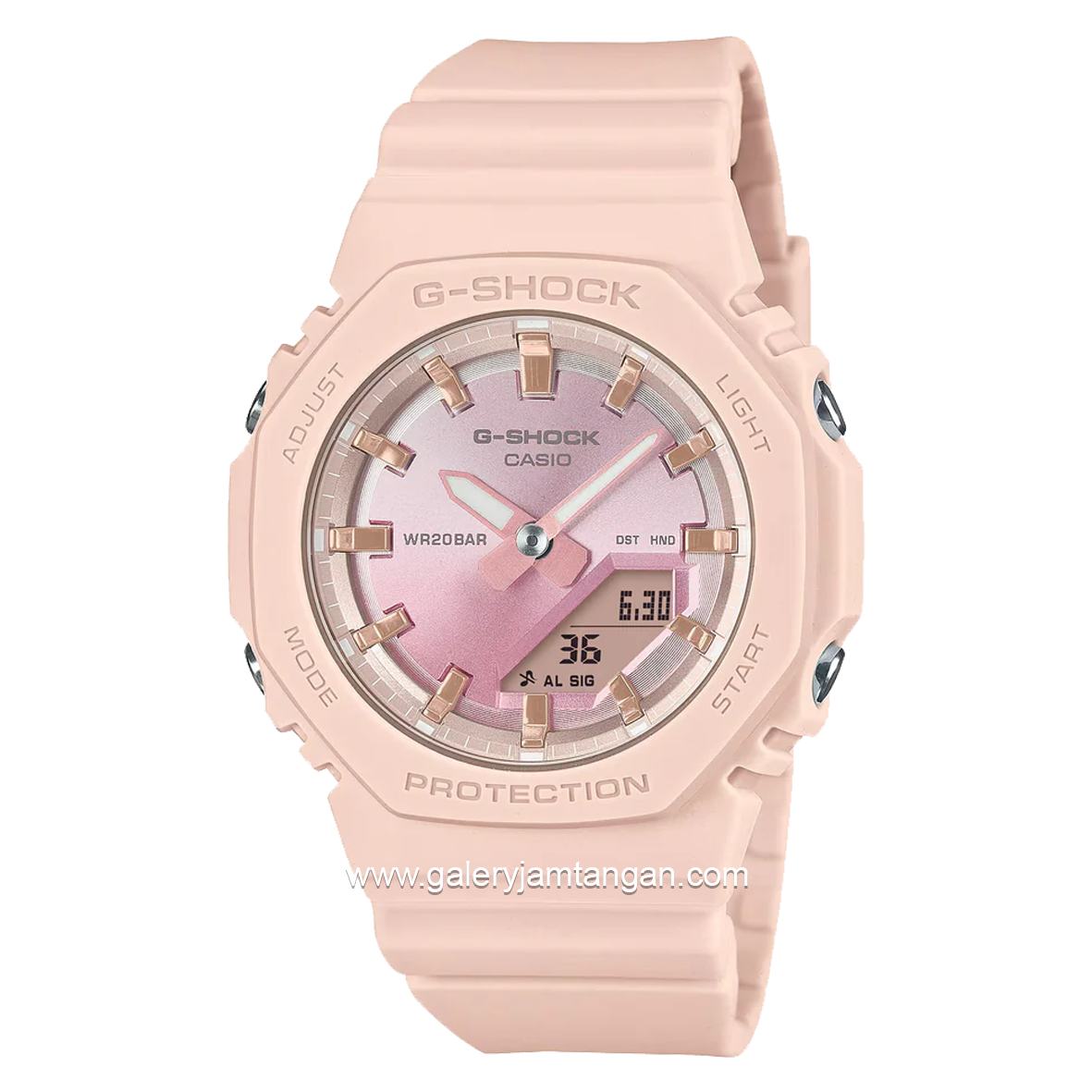 G-SHOCK GMA-P2100SG-4ADR Women Analog Digital Beige Dial Pink Resin Band