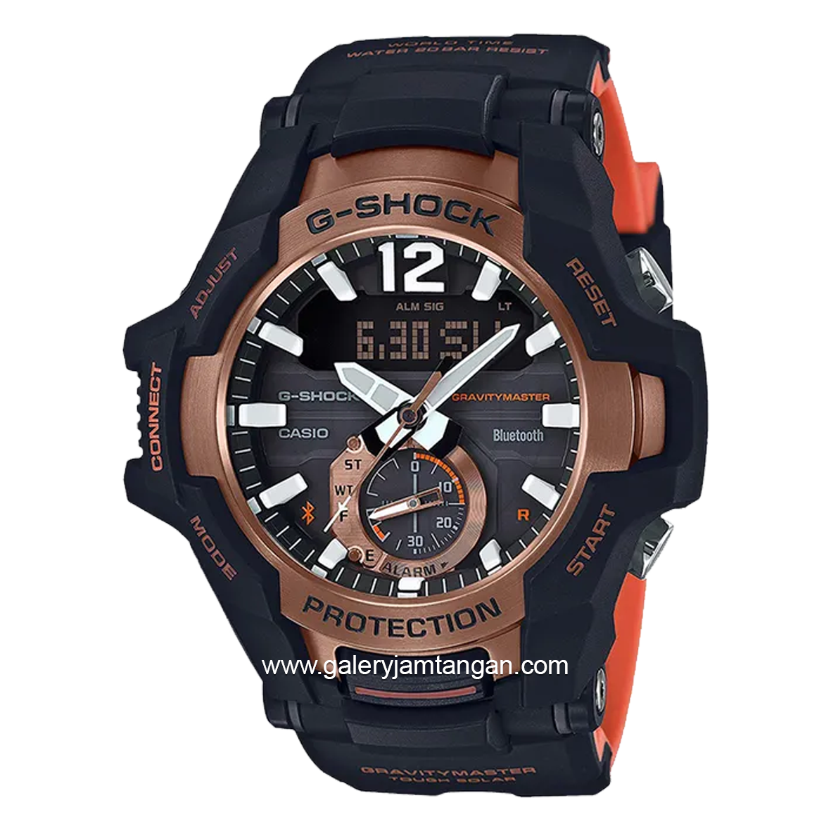 G-SHOCK GR-B100-1A4DR Analog Digital Black Brown Resin Strap