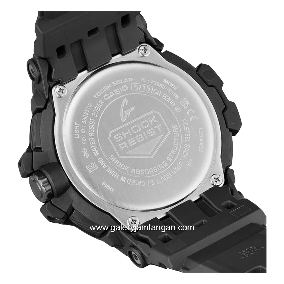 G-SHOCK GR-B300-1ADR Gravitymaster Full Black Resin Strap
