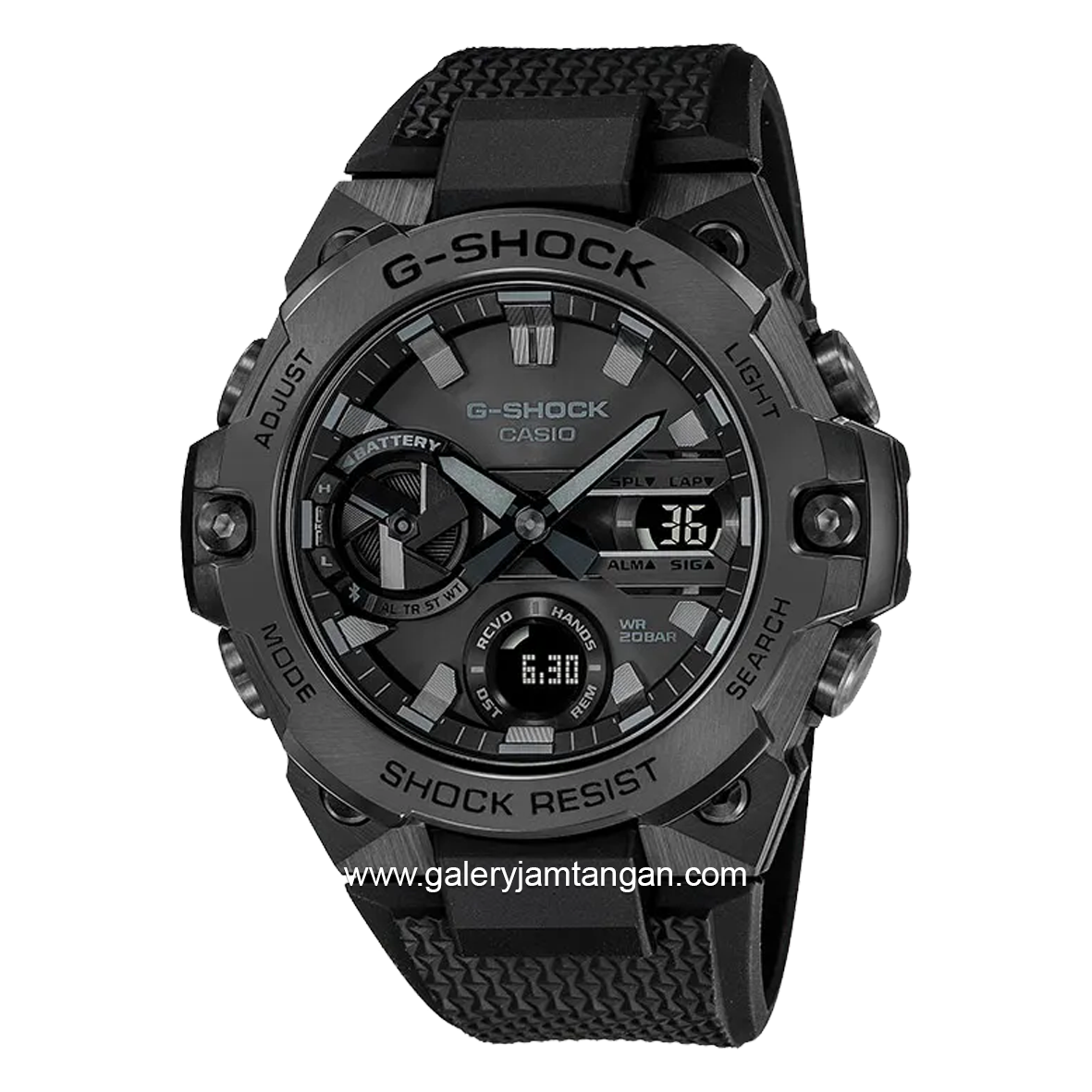 G-SHOCK GST-B400BB-1ADR Tough Solar Analog Digital Black Rubber Strap