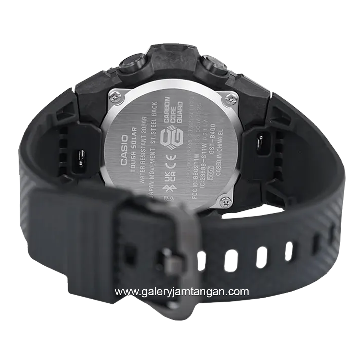 G-SHOCK GST-B400BB-1ADR Tough Solar Analog Digital Black Rubber Strap