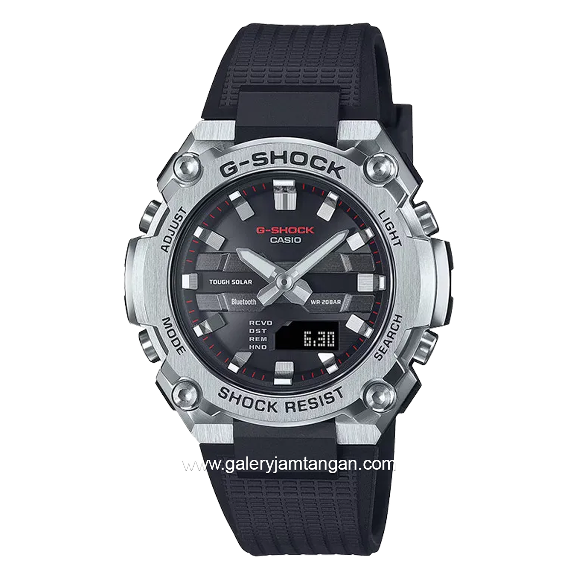 G-SHOCK GST-B600-1ADR Analog Digital Black Silver Rubber Strap