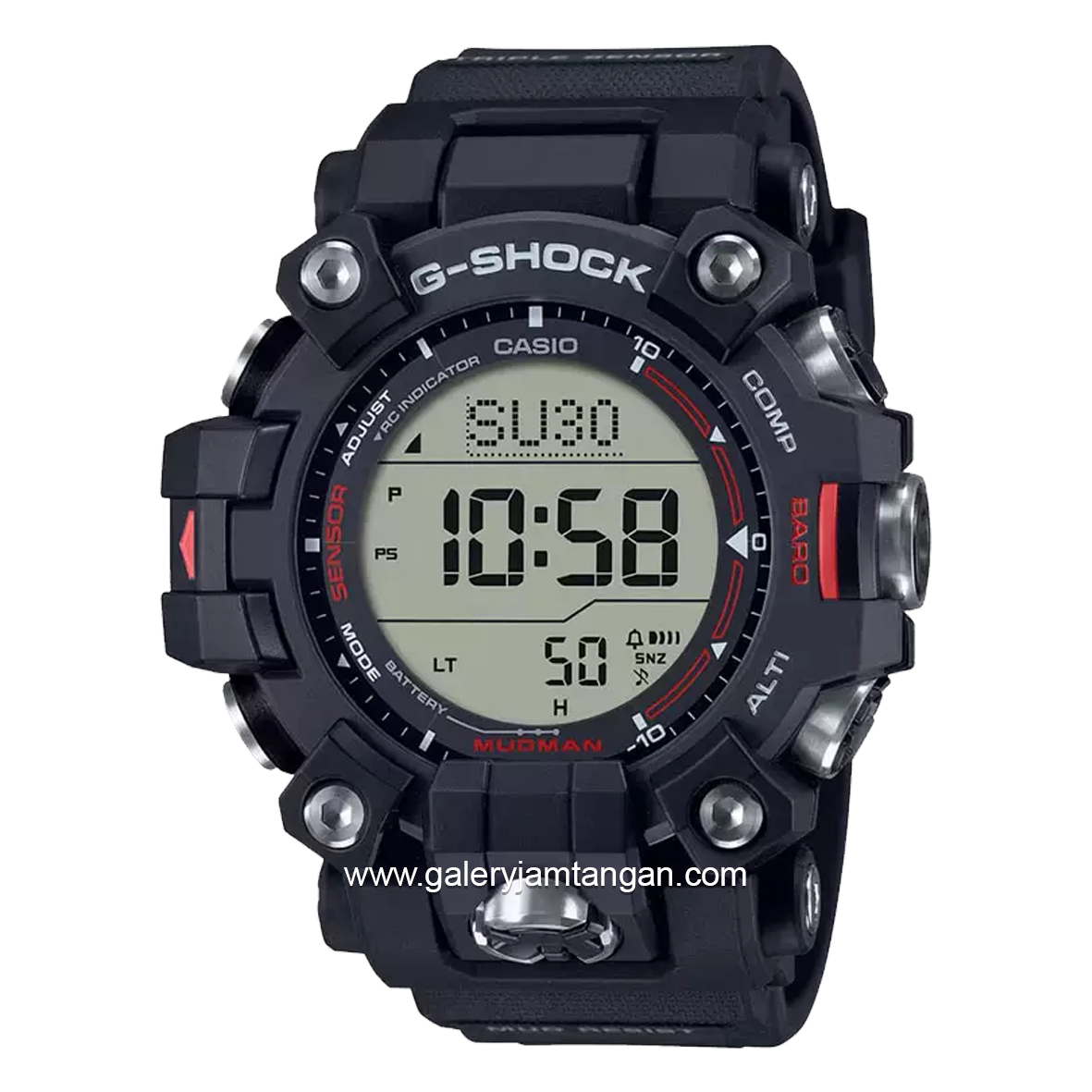G-SHOCK GW-9500-1DR Solar Master Digital Black Resin Strap