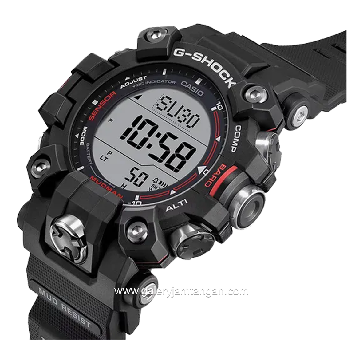 G-SHOCK GW-9500-1DR Solar Master Digital Black Resin Strap