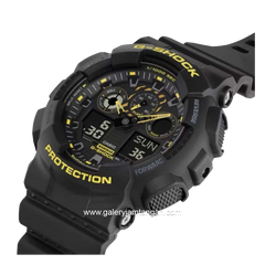 G-SHOCK GA-100CY-1ADR Black List Yellow Analog Digital Rubber Strap