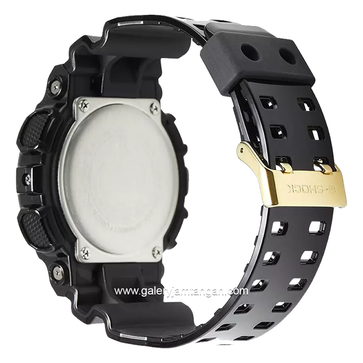G-SHOCK GA-110GB-1ADR Black Glossy Dial Gold Rubber Strap
