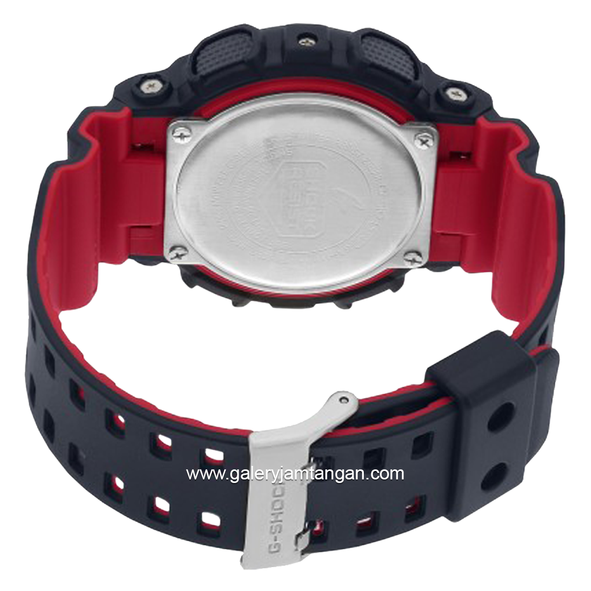 G-SHOCK GA-110HR-1ADR Black List Red Analog Digital Ruber Strap