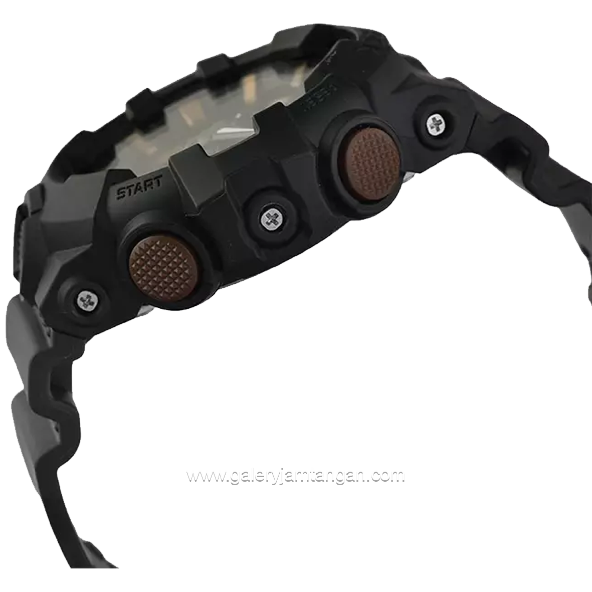 G-SHOCK GA-700RC-1ADR Black Dial Teal & Brown Analog Digital Resin Band