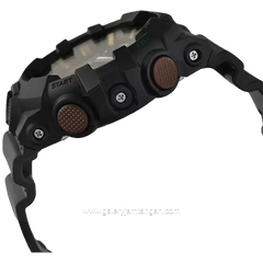 G-SHOCK GA-700RC-1ADR Black Dial Teal & Brown Analog Digital Resin Band