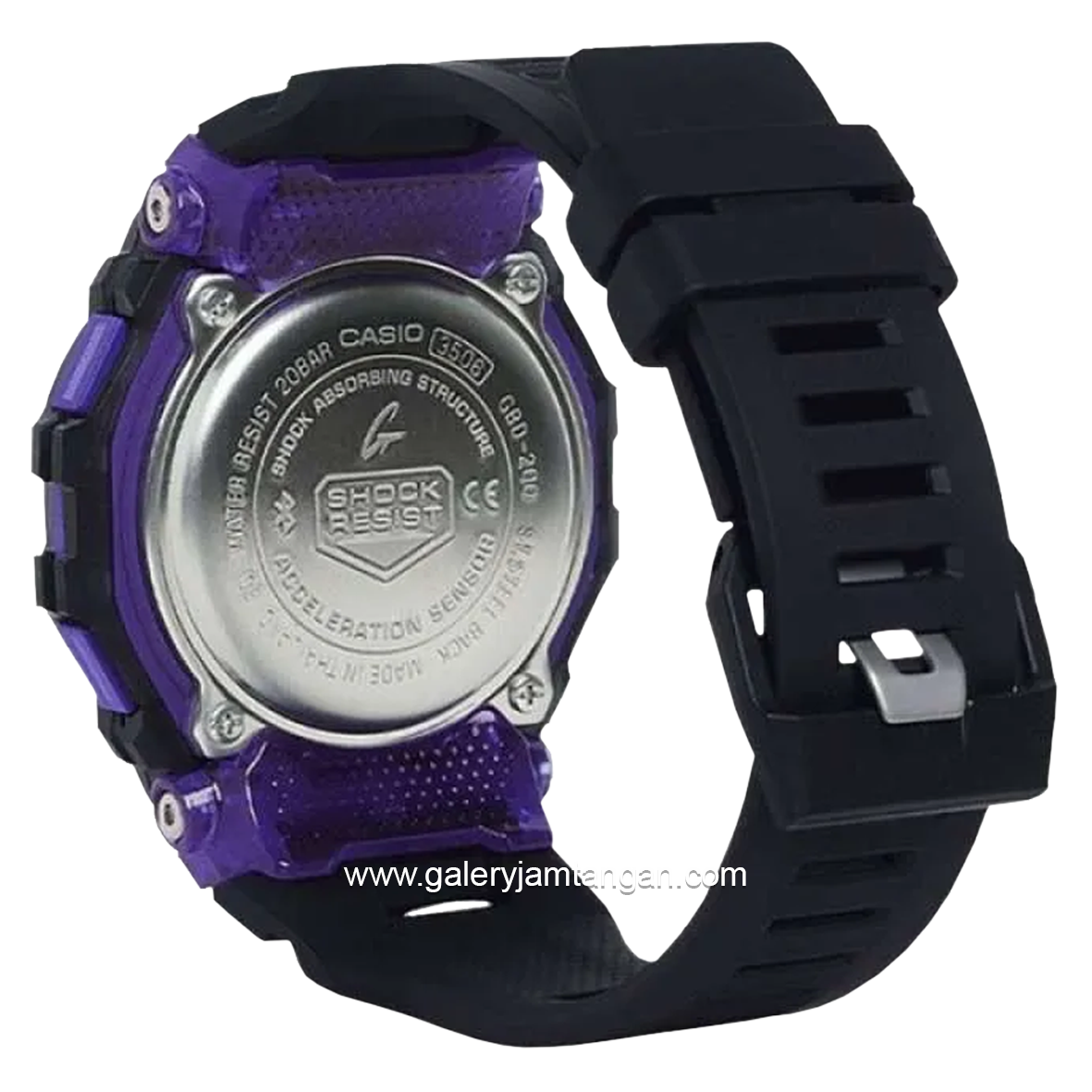 G-SHOCK GBD-200SM-1A6DR G-Squad Vital Bright Men Black Digital Dial Black Resin Band