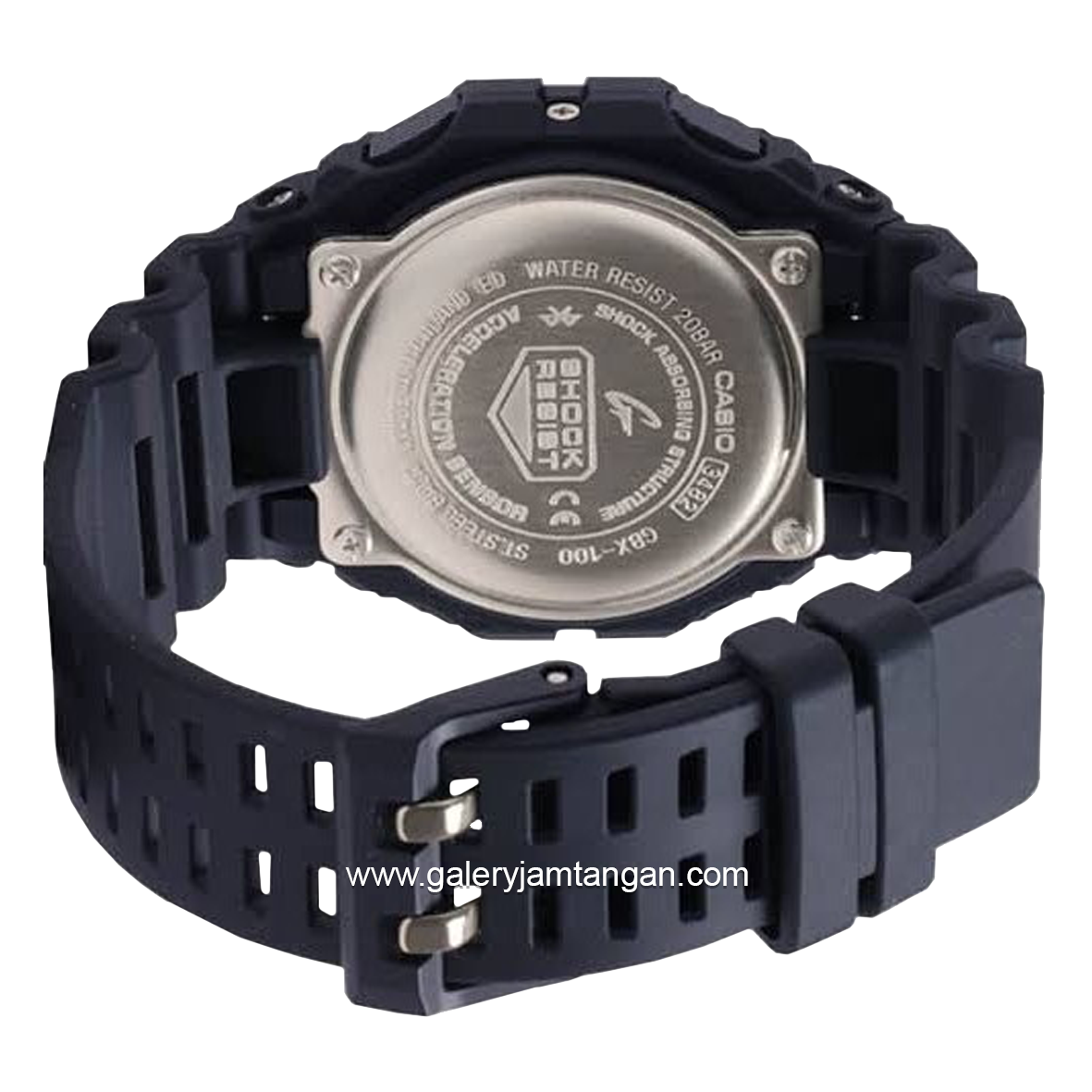 G-SHOCK GBX-100-1DR Black Digital Rubber Strap
