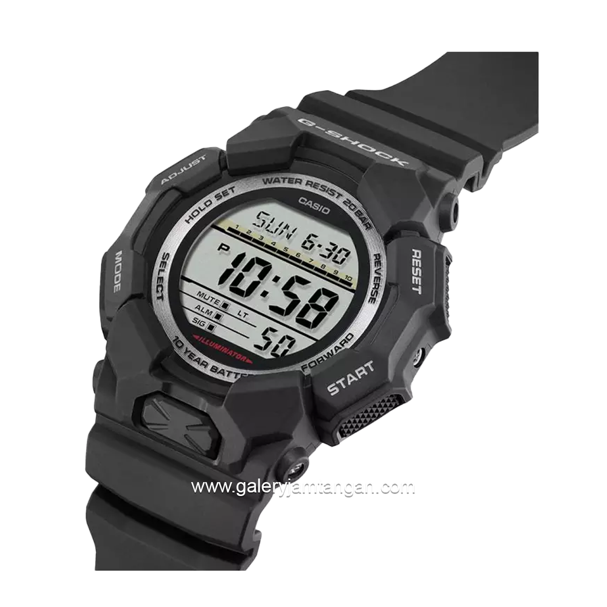 G-SHOCK GD-010-1DR Black Digital Rubber Strap