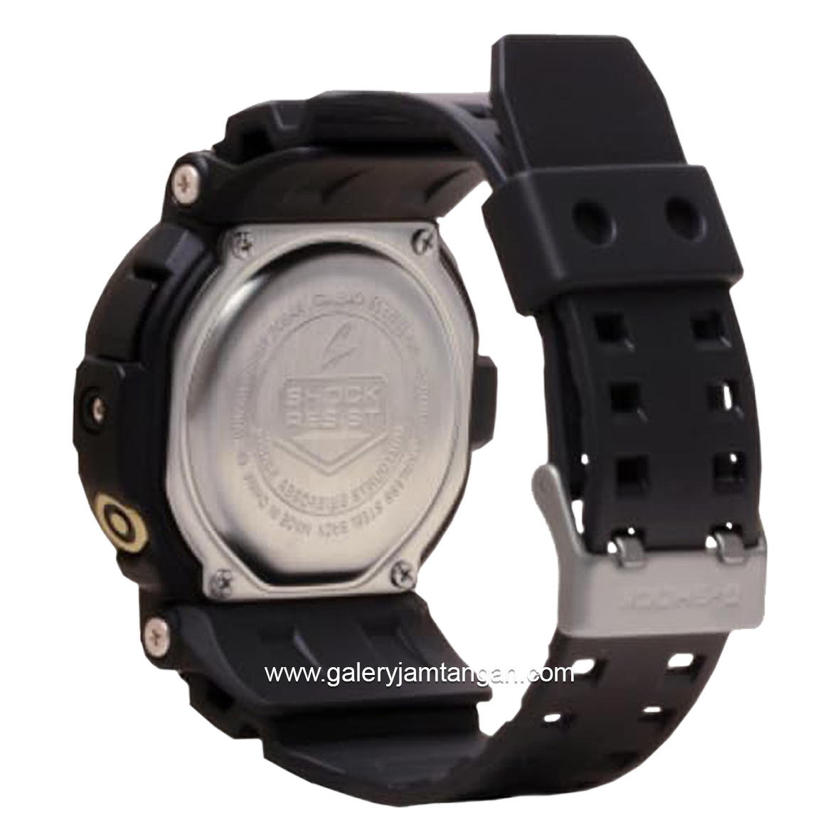 G-SHOCK GD-350GB-1DR Black Dial Gold Digital Rubber Strap