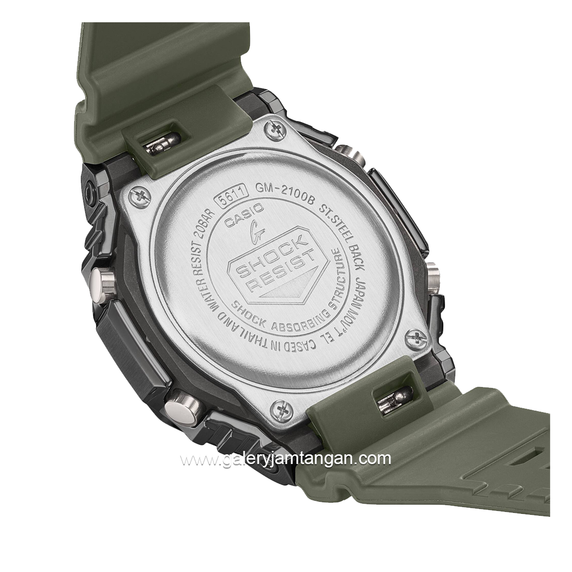 G-SHOCK GM-2100B-3ADR Green Grey Analog Digital Resin Strap