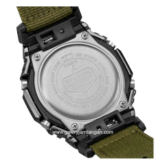 G-SHOCK GM-2100CB-3ADR Green Black Analog Digital Canvas Strap
