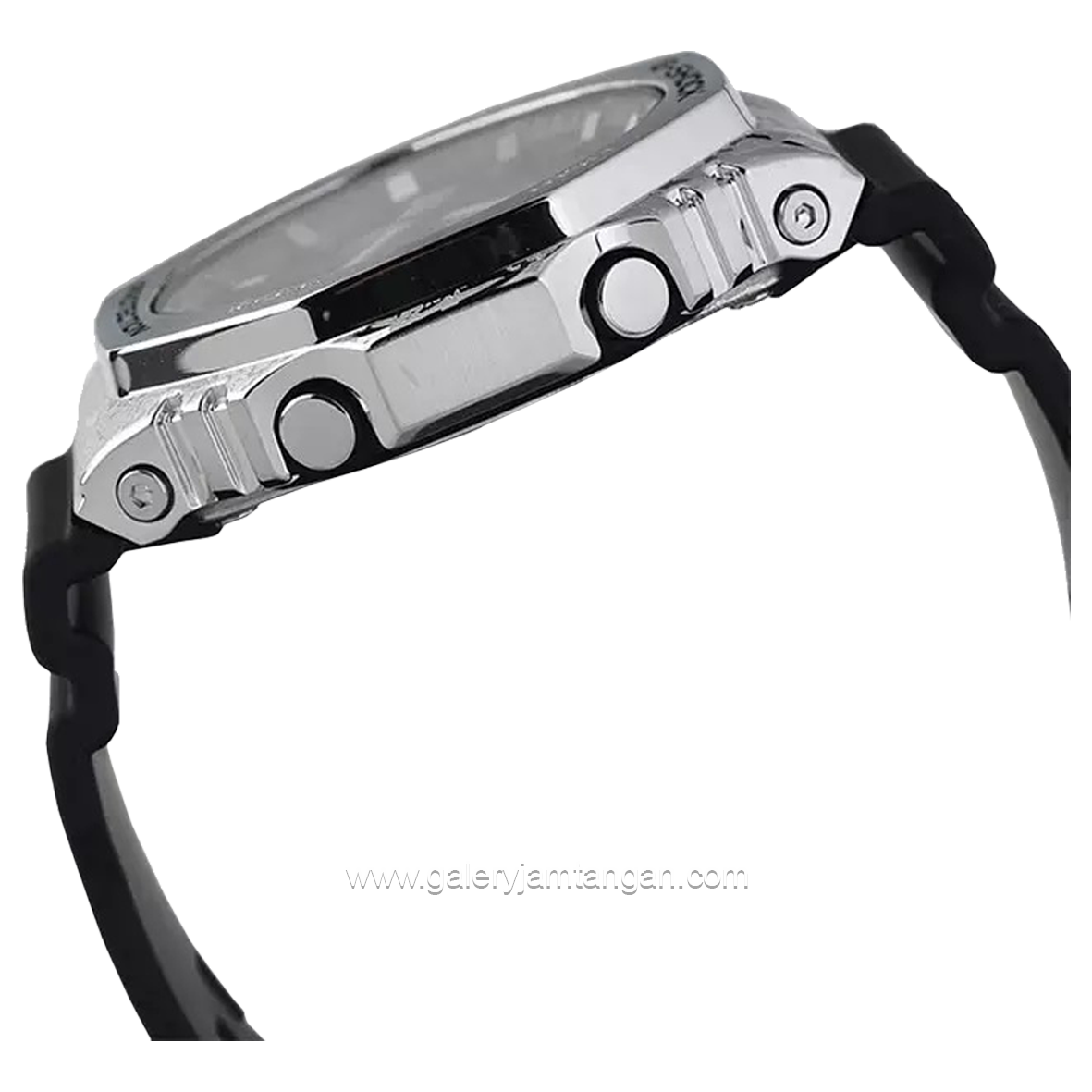 G-SHOCK GM-2100GC-1ADR Black Silver Analog Digital Rubber Strap