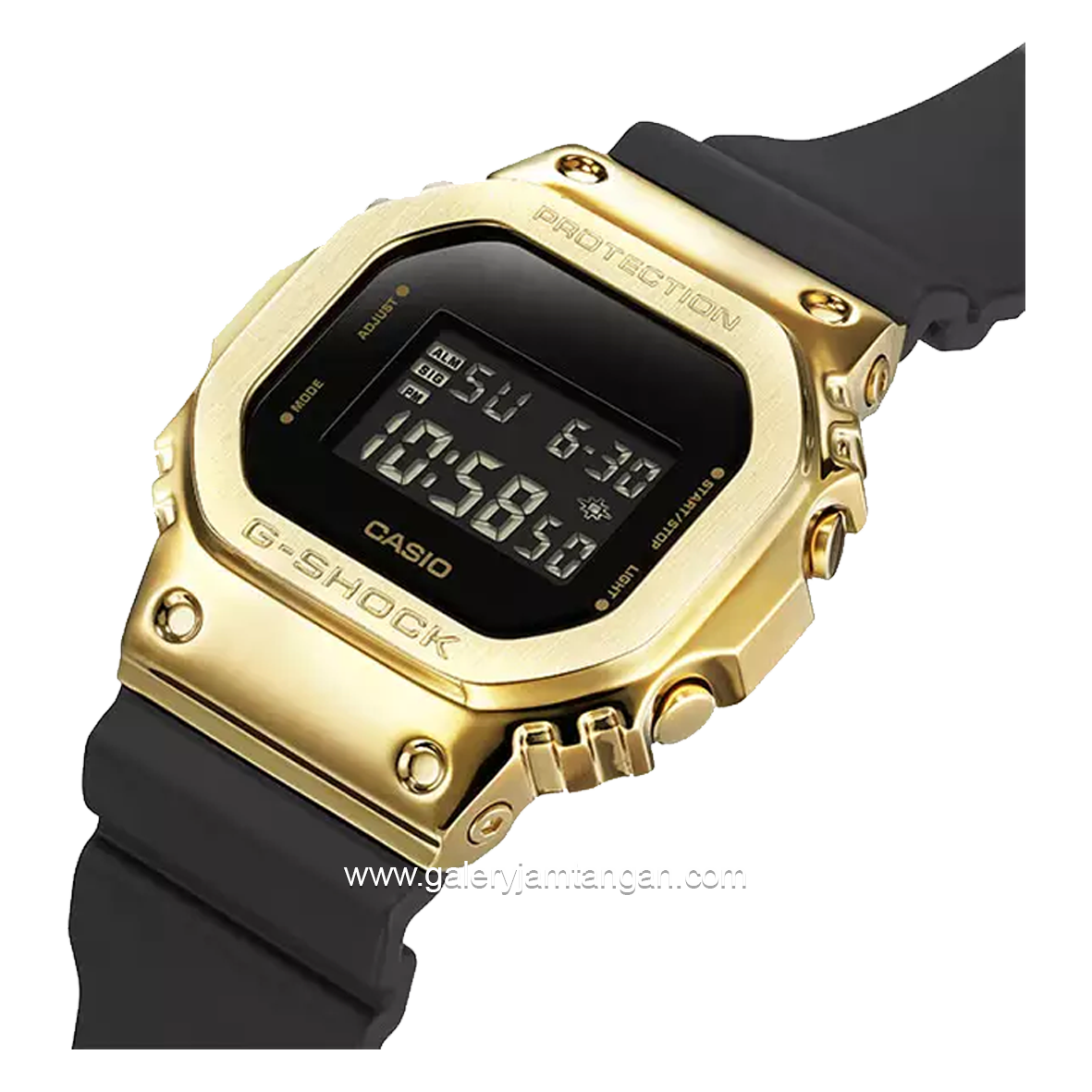 G-SHOCK GM-5600G-9DR Black Gold Digital Rubber Strap