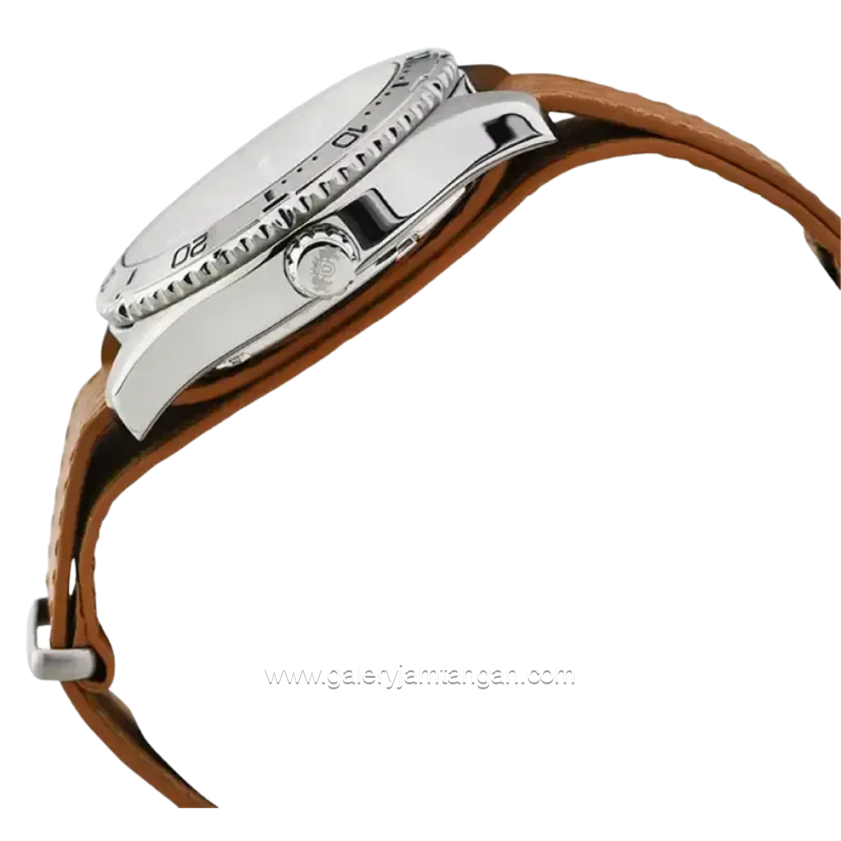 ORIENT MAKO 40 RA-AC0Q05P10 Automatic Brown Silver Dial Apricot Leather Strap