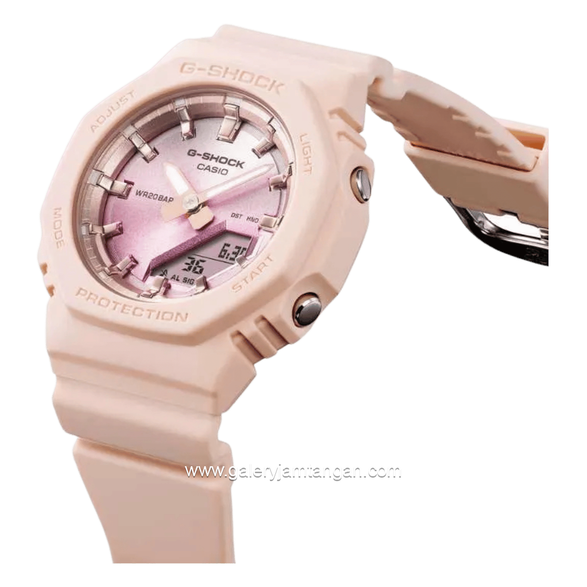 G-SHOCK GMA-P2100SG-4ADR Women Analog Digital Beige Dial Pink Resin Band