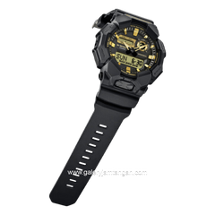 G-SHOCK GA-010GB-1A9DR Black Dial Gold Resin Strap