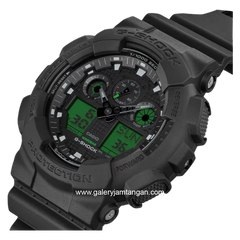 G-SHOCK GA-100BEG-1ADR Black Electro Green Analog Digital Resin Strap