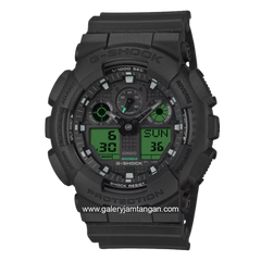 G-SHOCK GA-100BEG-1ADR Black Electro Green Analog Digital Resin Strap