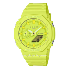 G-SHOCK GA-2100-9A9DR Green Rubber Strap