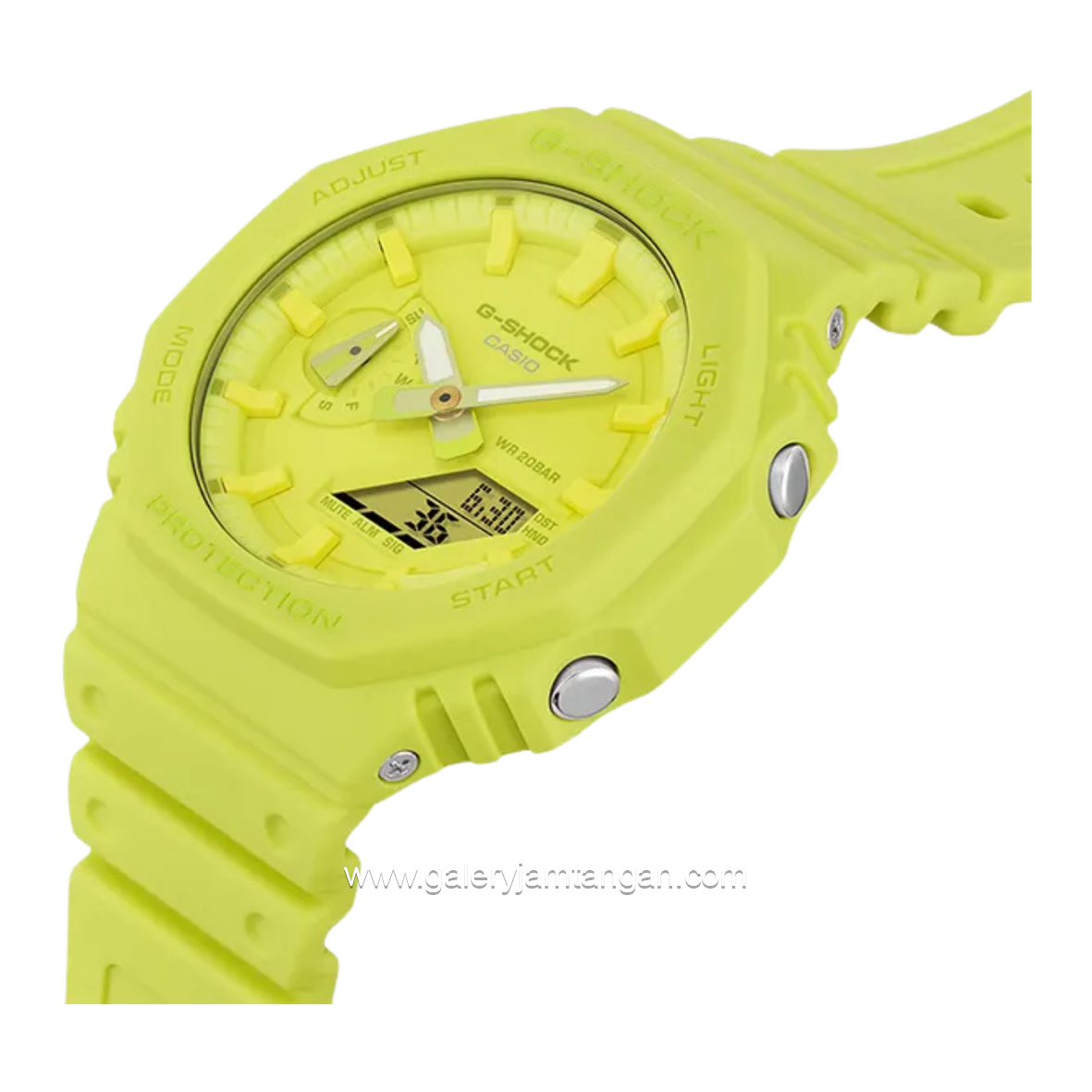 G-SHOCK GA-2100-9A9DR Green Rubber Strap