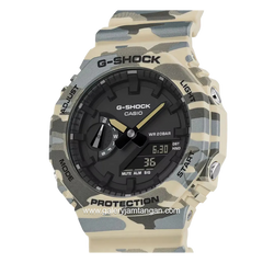 G-SHOCK GA-2100CM-5ADR Analog Digital Camouflage Dial Black Resin Strap
