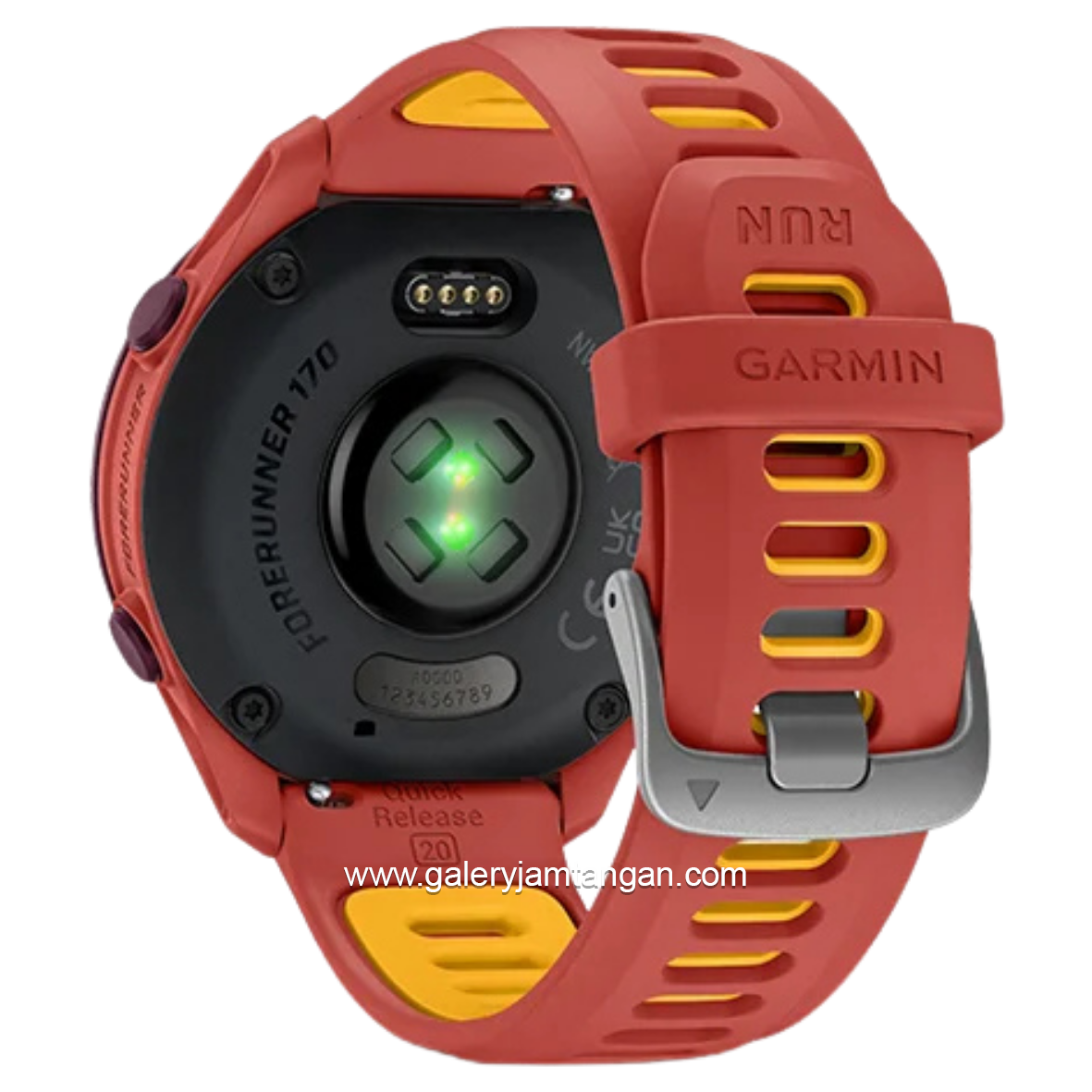 GARMIN FORERUNNER 170 MUSIC RED PINK MANGO Smartwatch Silicone Strap
