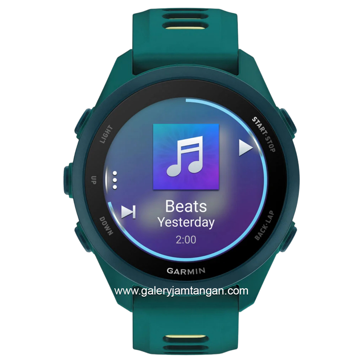 GARMIN FORERUNNER 170 MUSIC TEAL GREEN CITRON Smartwatch Silicone Strap