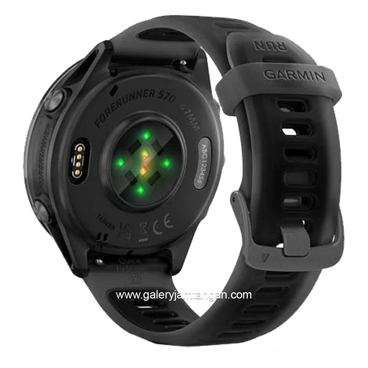 GARMIN FORERUNNER 570 47 MM Black Silicone Strap