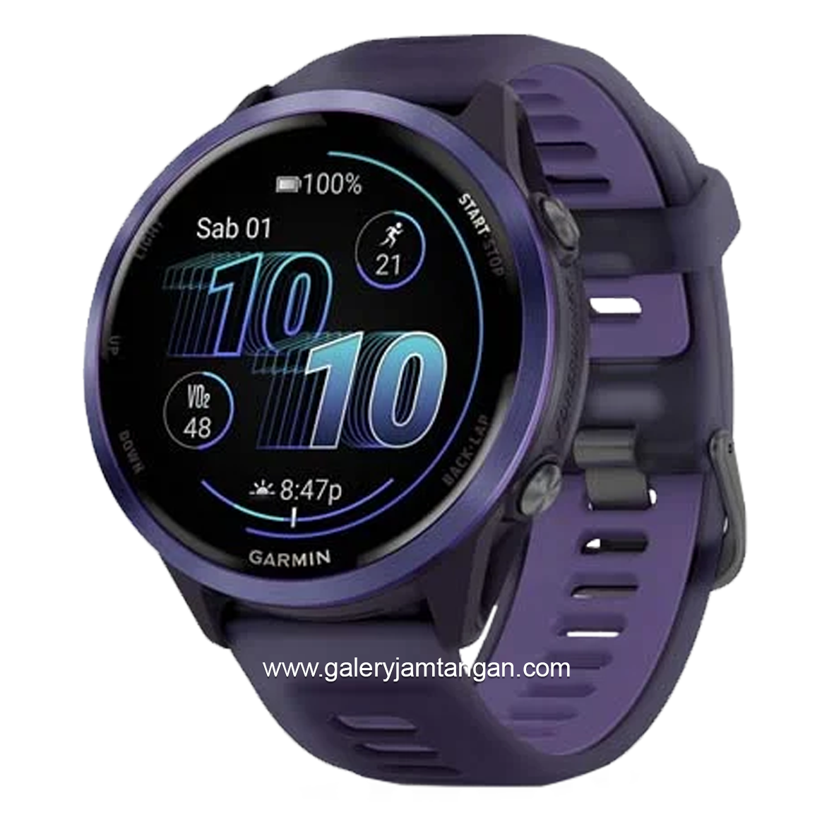 GARMIN FORERUNNER 570 47 MM Purple Silicone Strap