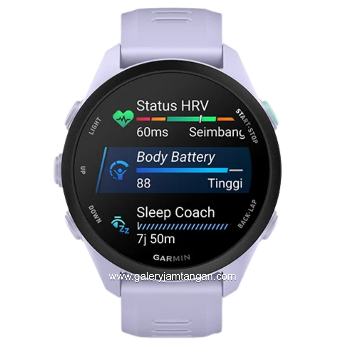 GARMIN FORERUNNER F70 Cool Lavender Smartwatch Silicone Strap