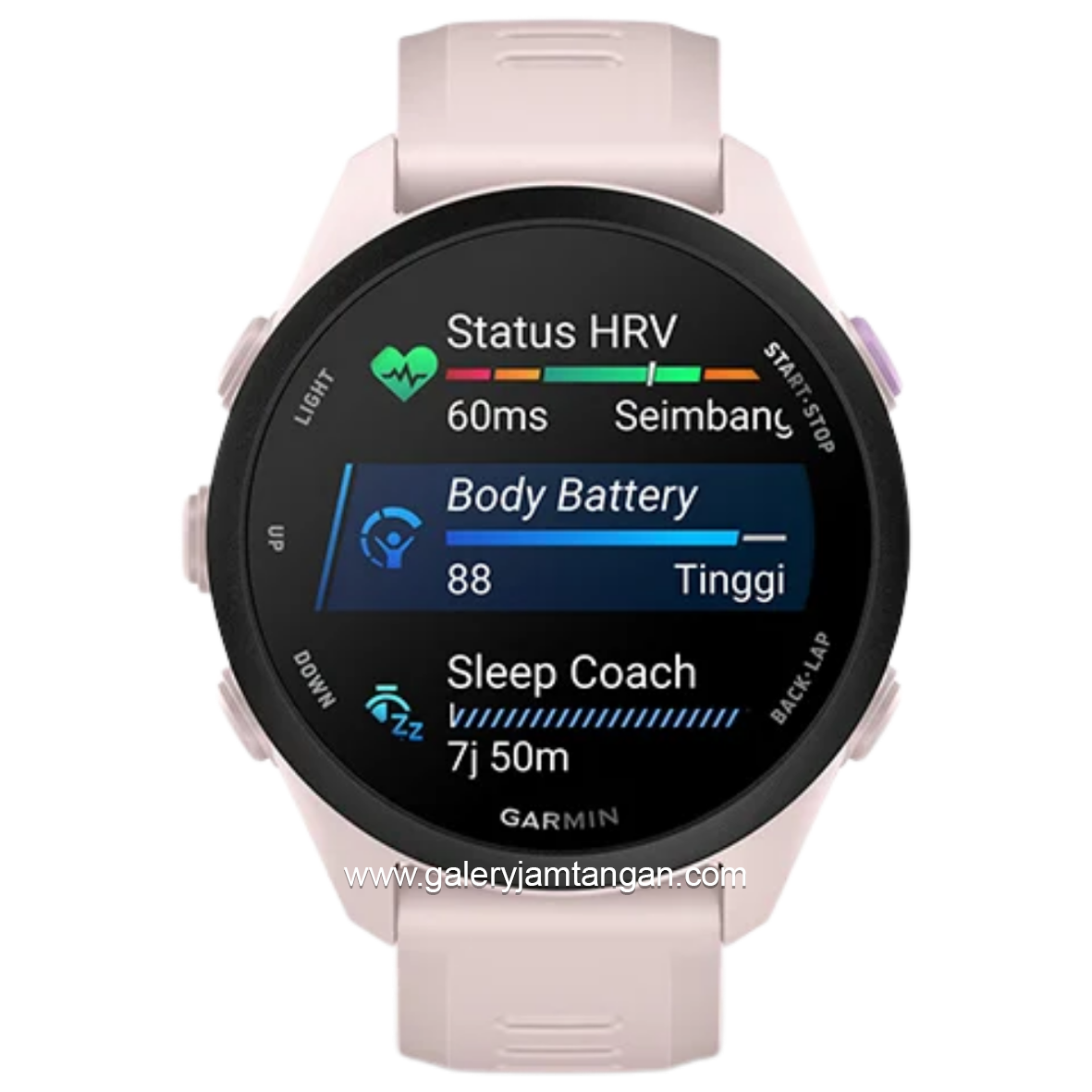 GARMIN FORERUNNER F70 Soft Pink Smartwatch Silicone Strap
