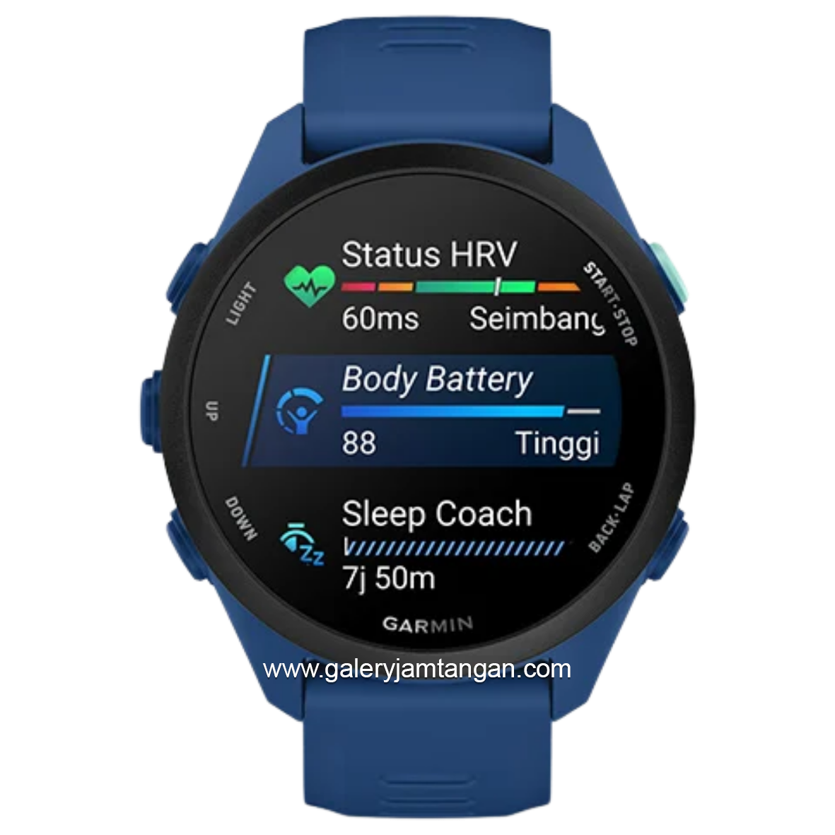 GARMIN FORERUNNER F70 Tidal Blue Smartwatch Silicone Strap