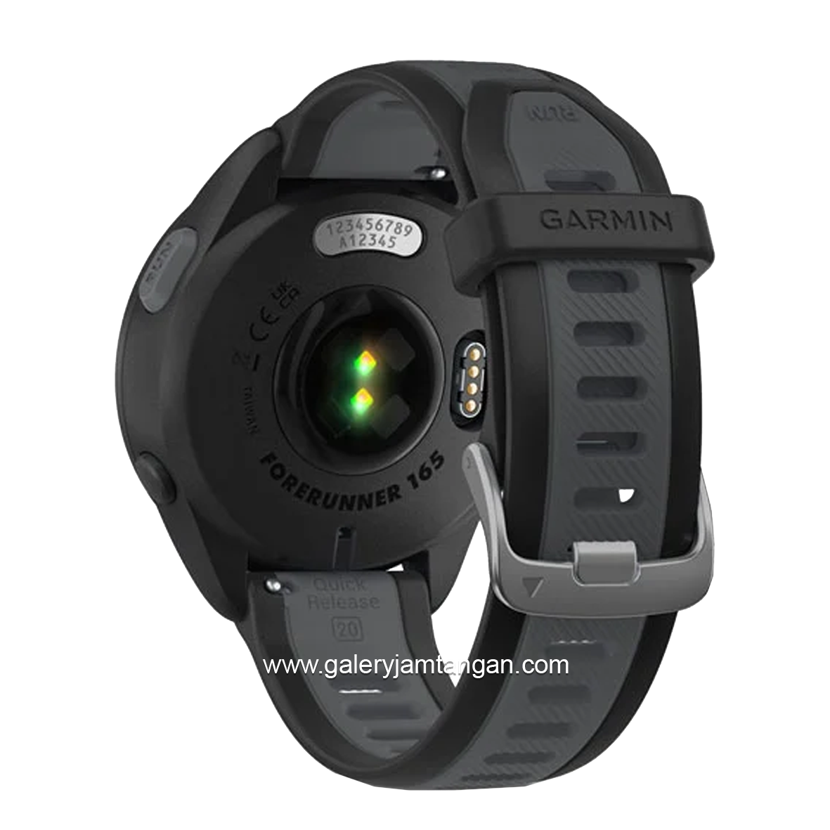 GARMIN FORERUNNER 165 BLACK SLATE Smartwatch Silicone Strap