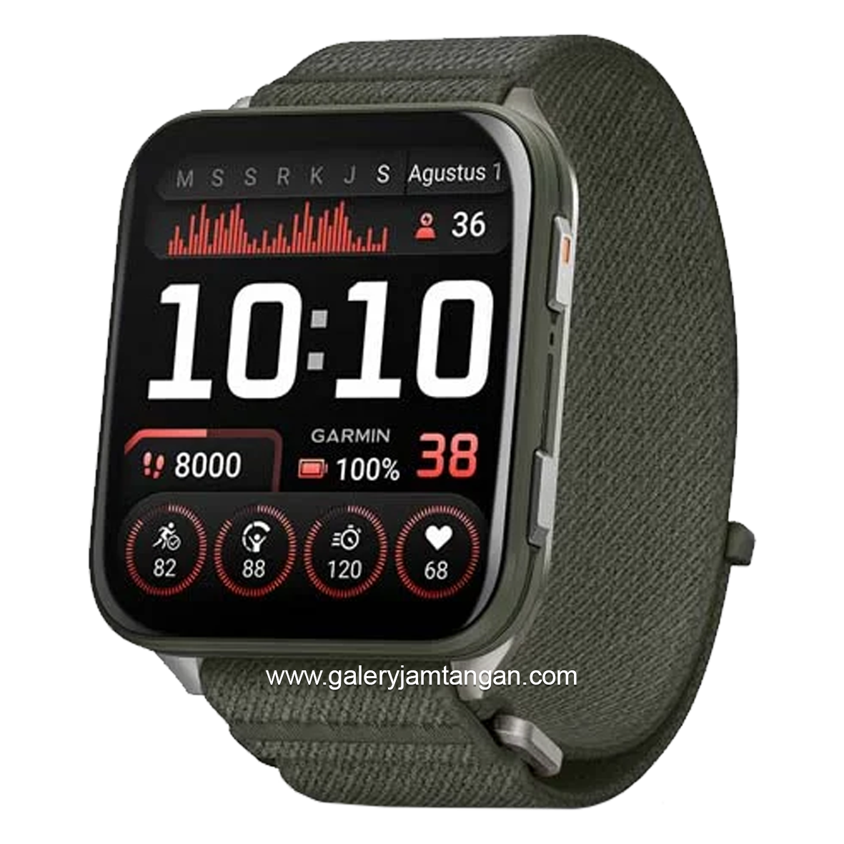 GARMIN GAR Venu X1 GPS Moss Nylon Strap