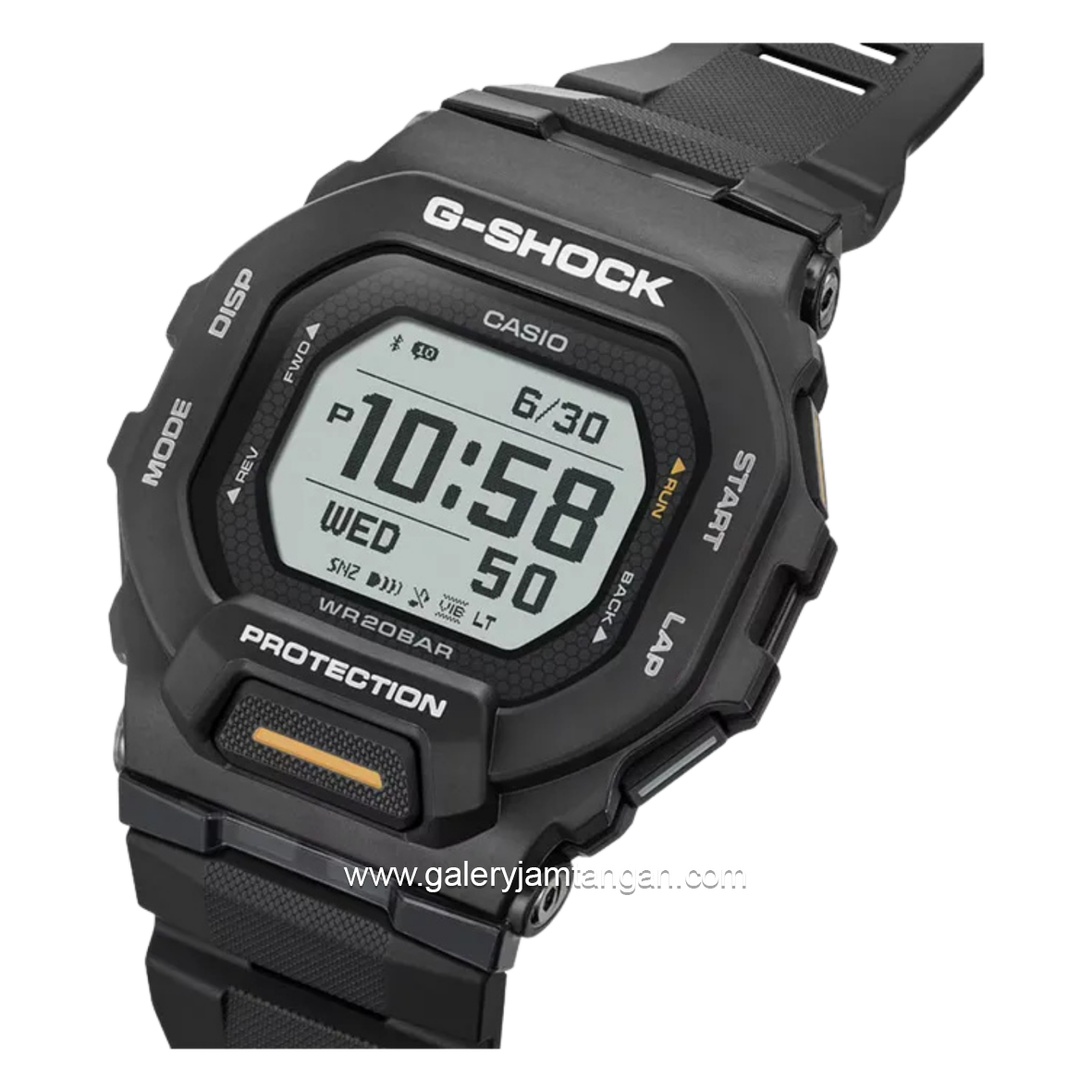 G-SHOCK GBD-200-1A1DR Black Digital Rubber Strap