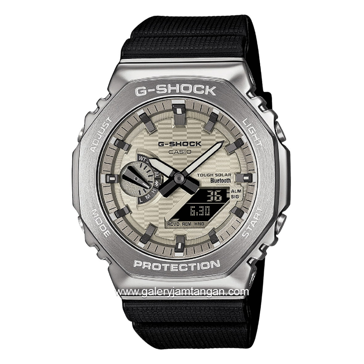 G-SHOCK GBM-2100A-8BDR Solar Black Analog Digital Resin Strap