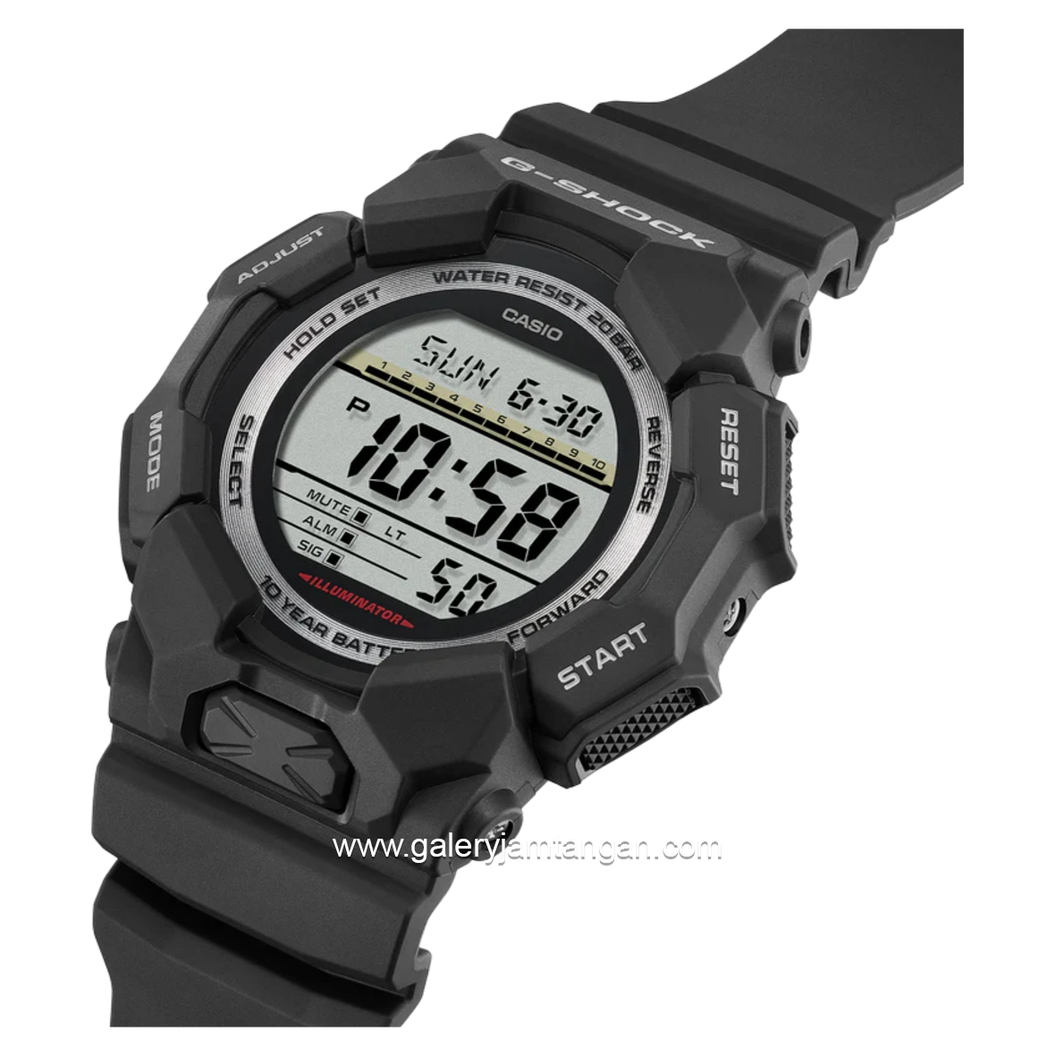 G-SHOCK GD-010-1A1DR Black Digital Resin Strap