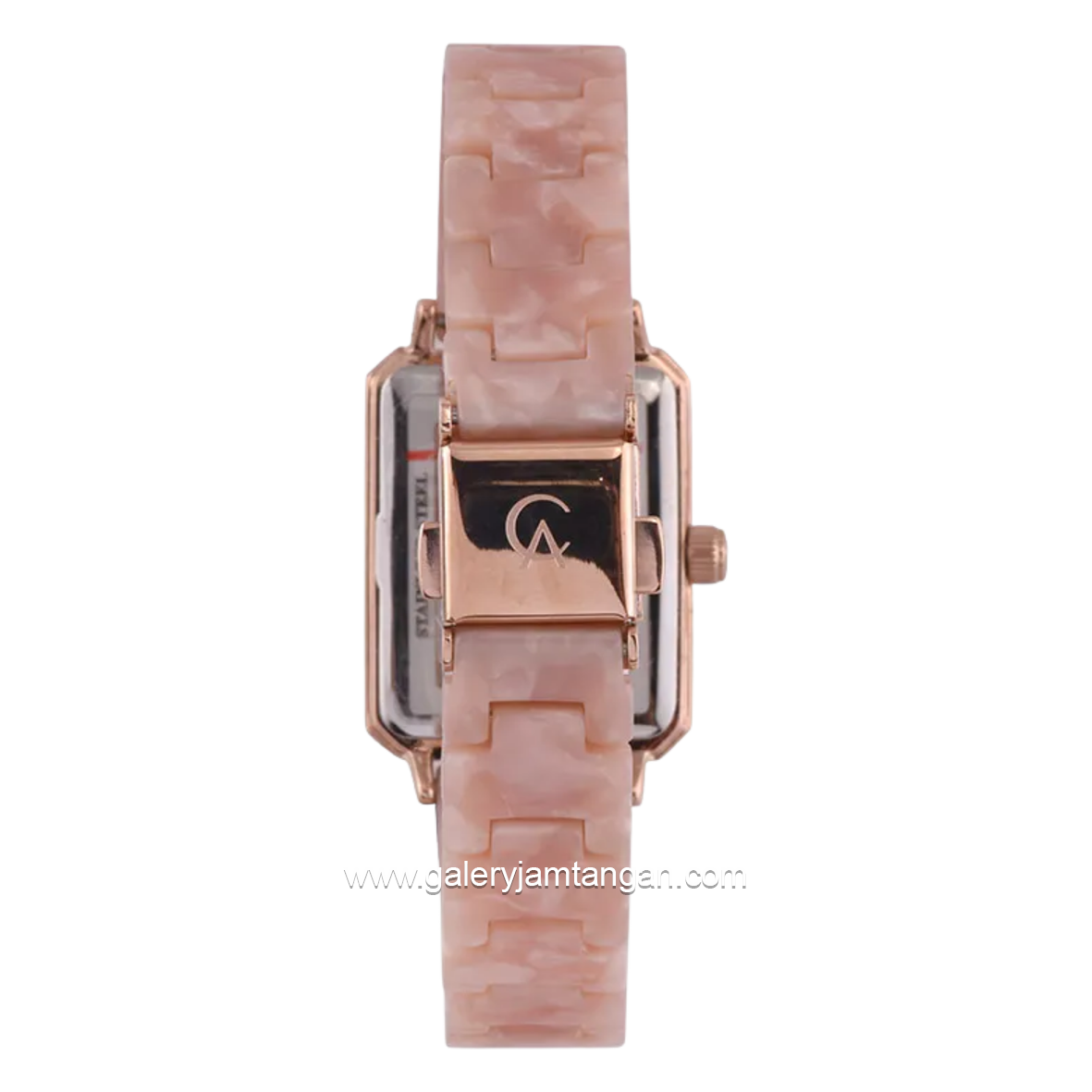 Alexandre Christie Passion AC 2B75 LD BRGPN Rose Gold Dial Pink Acetate Strap