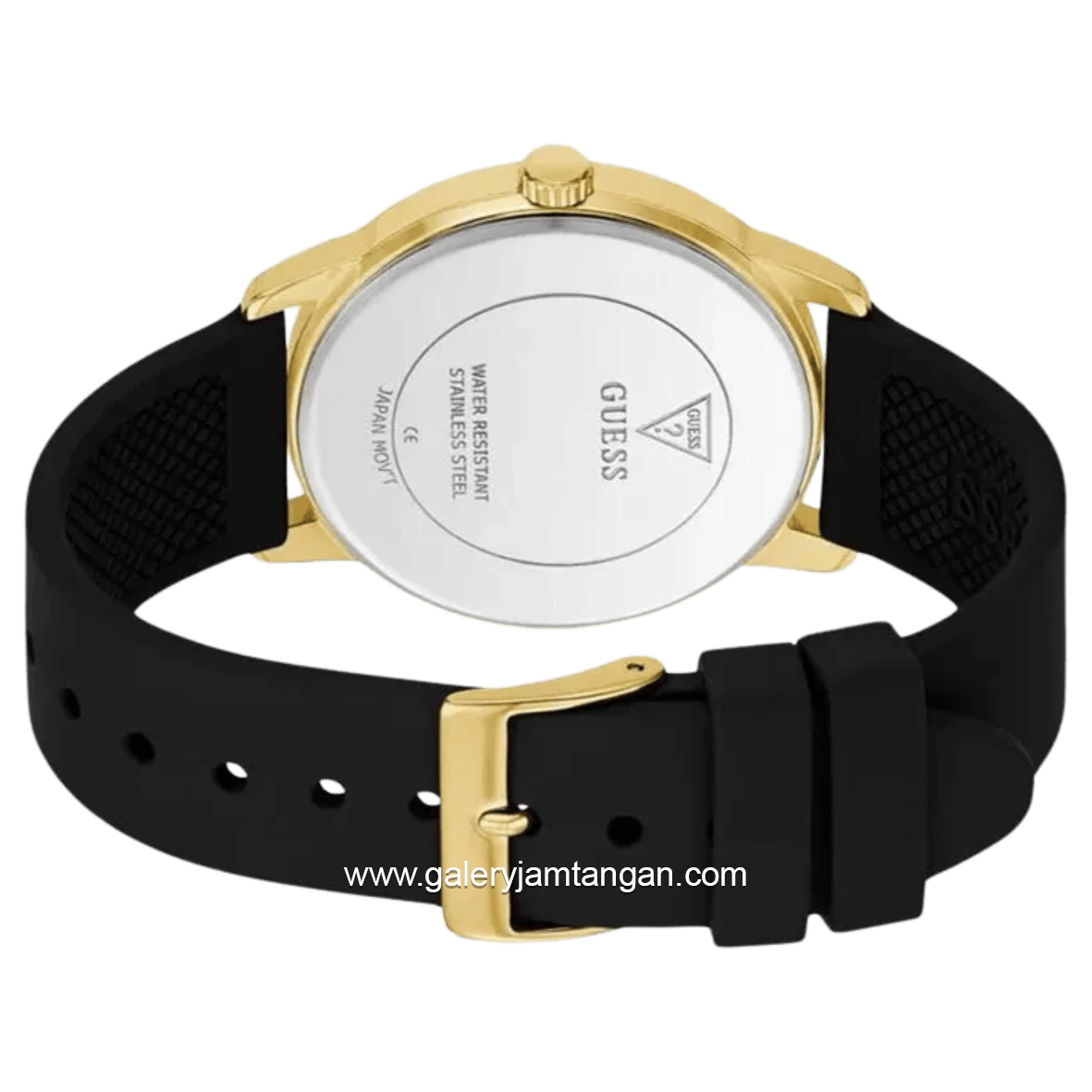 GUESS CHANDLER GW0973G2 Men Black Dial Black Silicone Strap