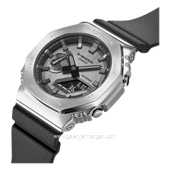 G-SHOCK GM-2100-1ADR  Metal Covered Grey Black Silver Analog Digital Rubber Strap