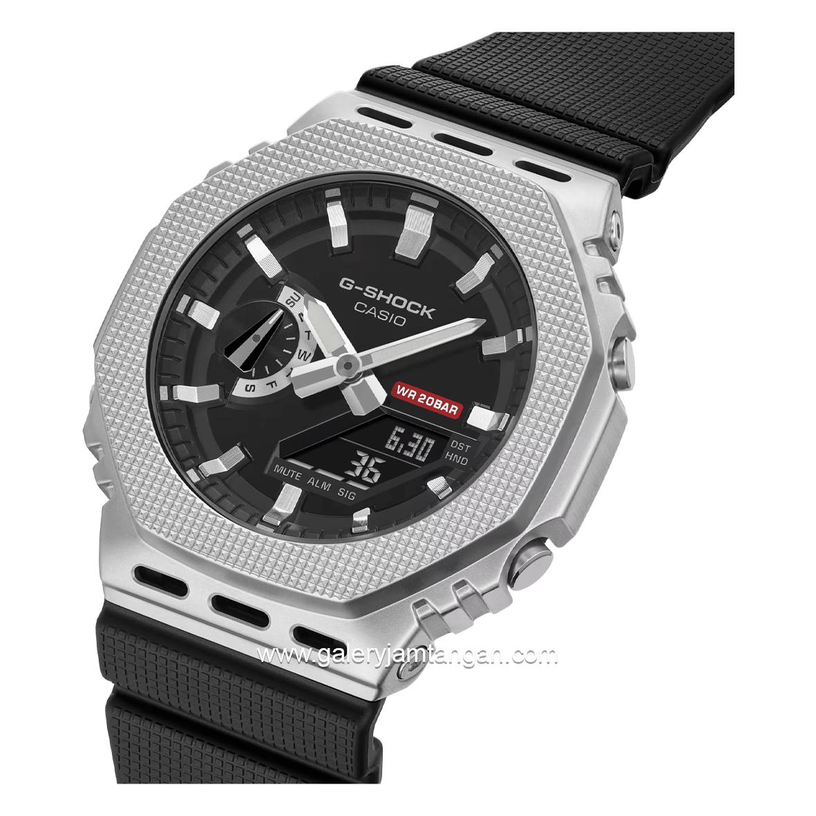 G-SHOCK GM-2100M-1ADR Black Silver Analog Digital Resin Strap
