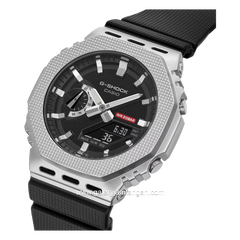 G-SHOCK GM-2100M-1ADR Black Silver Analog Digital Resin Strap