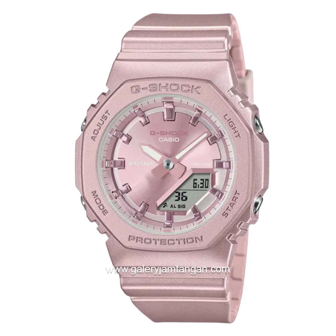 G-SHOCK GMA-P2100ST-4ADR Women Analog Digital Pink Resin Band
