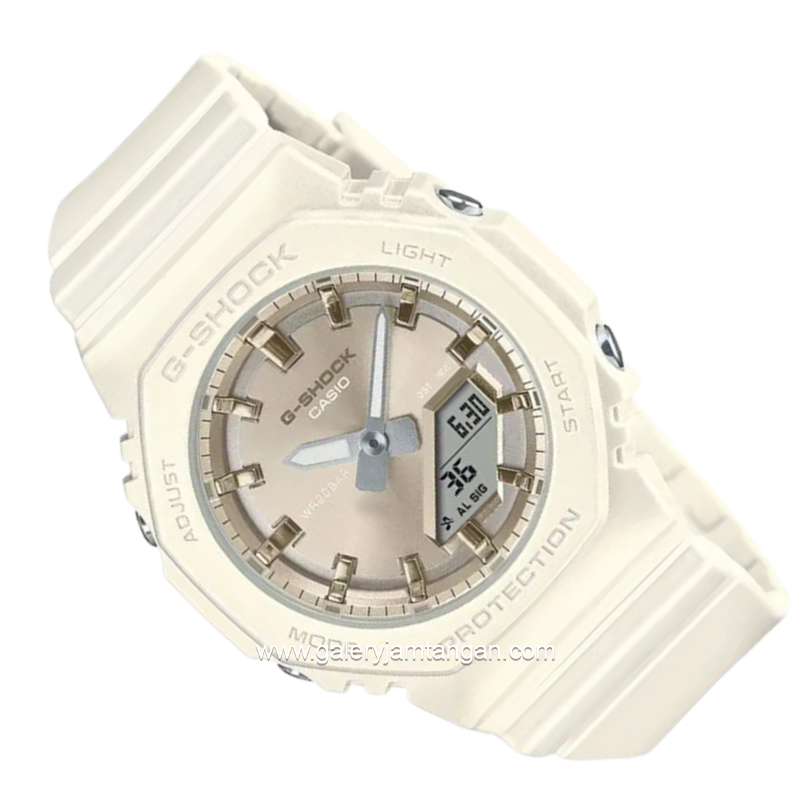 G-SHOCK GMA-P2100ST-7ADR Women Analog Digital Beige Resin Band