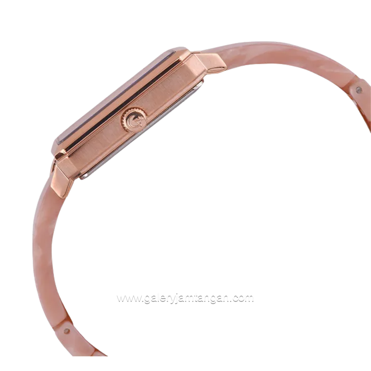 Alexandre Christie Passion AC 2B75 LD BRGPN Rose Gold Dial Pink Acetate Strap